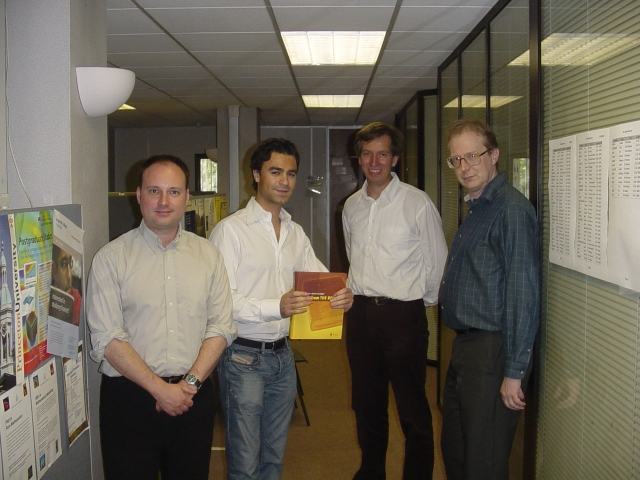 Shahin receiving his prize